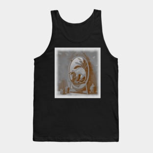 AI generated Pangolin inside mirror Tank Top